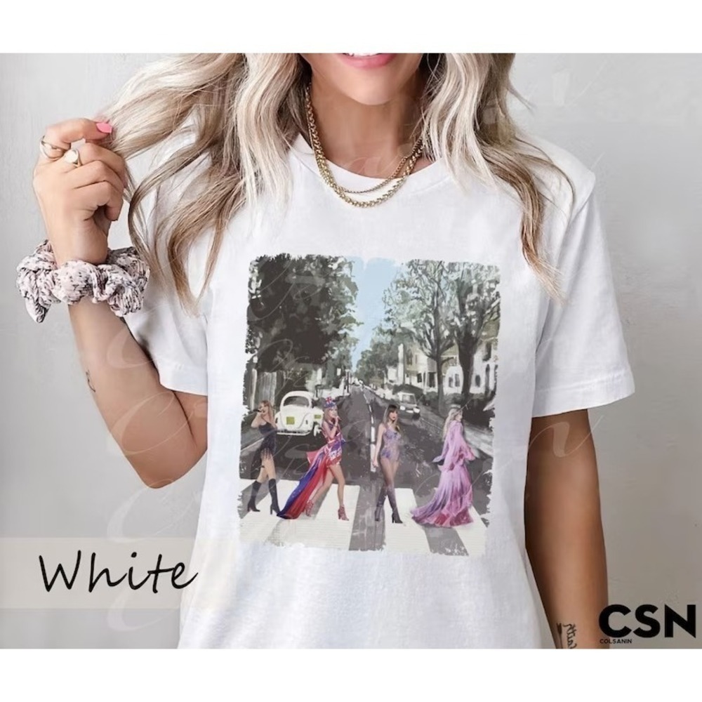 The Girl Abbey Road Walk Shirt Western Country Music Shirt